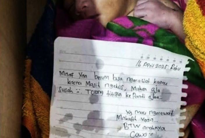 Seorang Ibu Membuang Bayinya “Maaf belum Bisa Merawat Kamu, Makan Aja Susah”